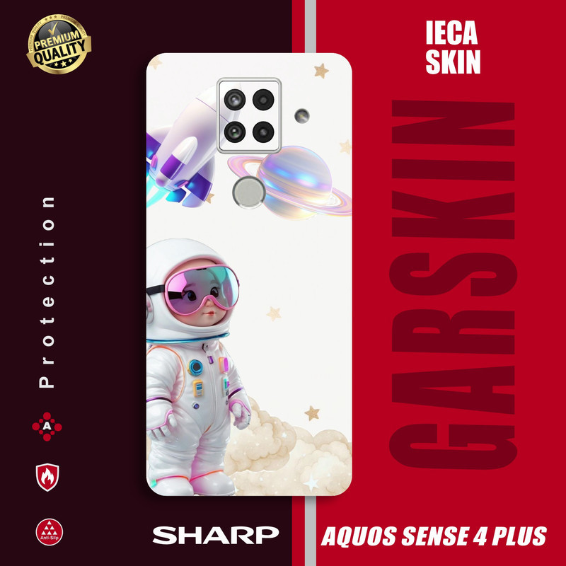 IECA SKIN Garskin SHARP AQUOS SENSE 4 PLUS Stiker-anti gores body dan bisa foto sendiri