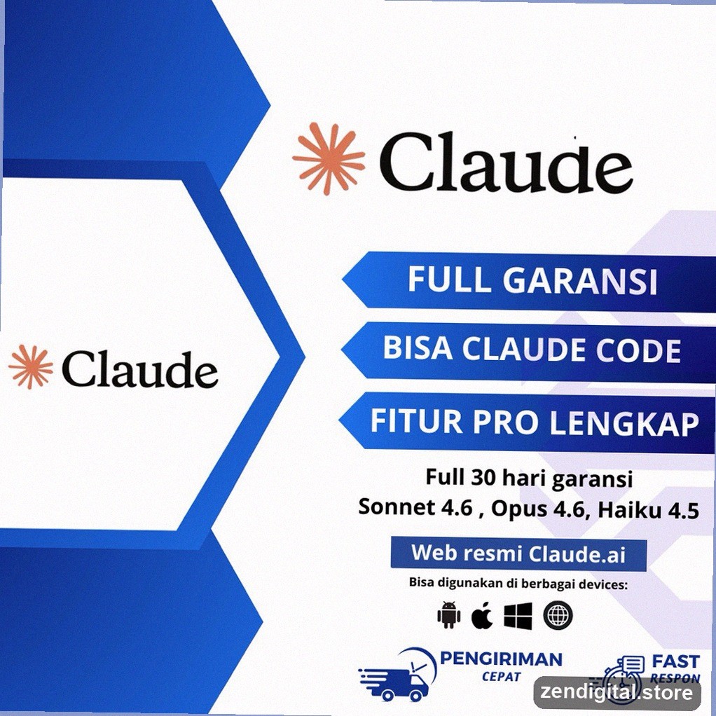 Claude AI Max Full 1 Bulan Claude Code Garansi Penuh