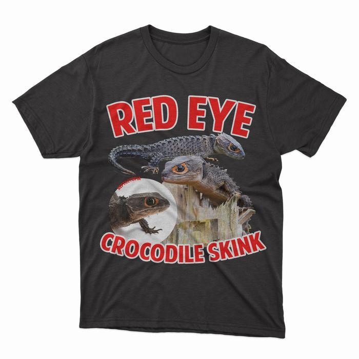 REDAY Terlaris KAOS RED EYE CROCODILE SKINK TEES - BY REPTILETOPIA Promo Murah