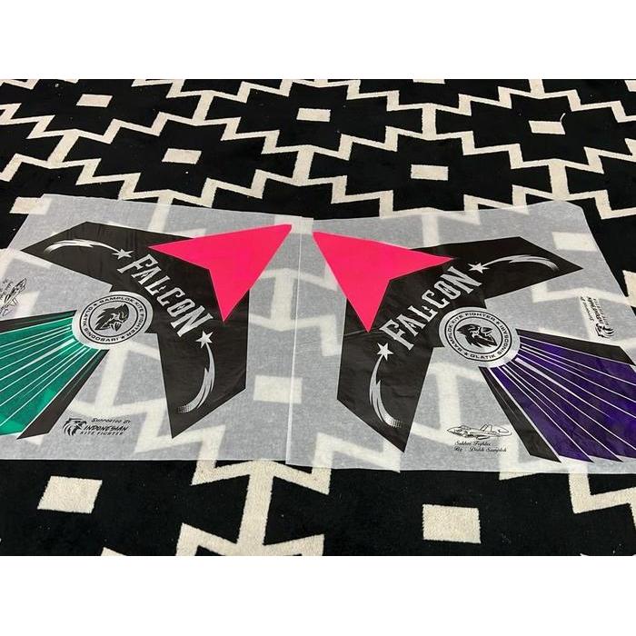 50 LEMBAR KERTAS LAYANGAN FALCON premium 3warna stabilo