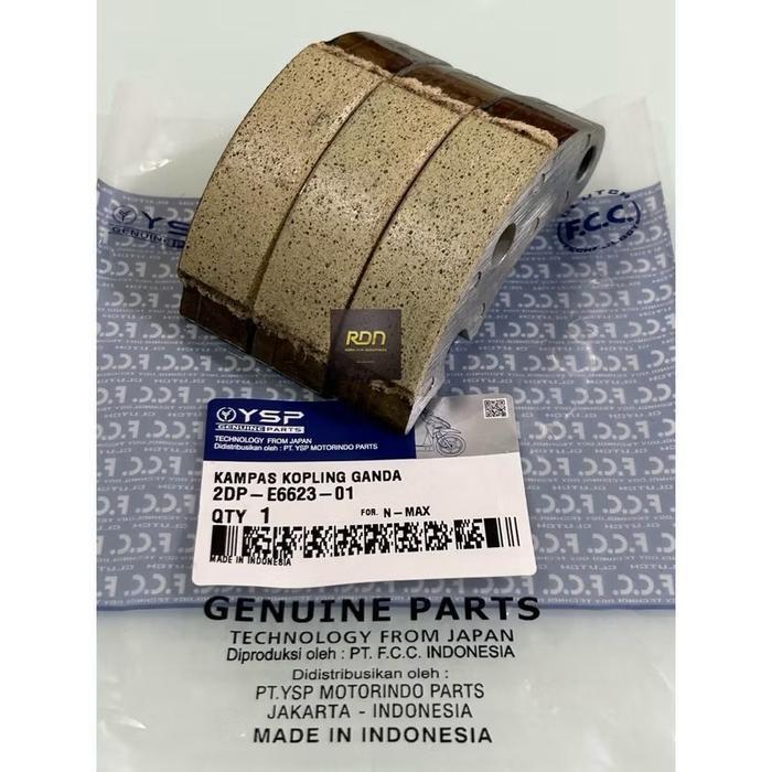 Fcc Kampas Ganda Kopling Nmax 2Dp Original Fcc E6623-01 Genuine Parts Made In Indonesia