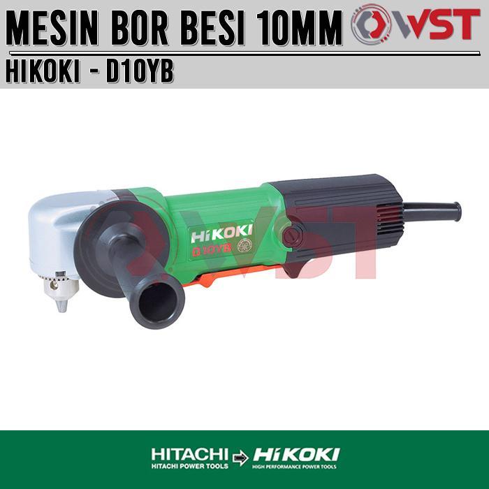 TERMURAH TERLARIS TERBARU MESIN BOR BESI 10MM HITACHI HIKOKI D10YB / ANGLE DRILL 500W HAPPY SHOPPING