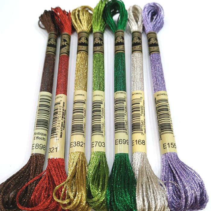 Dmc Benang Sulam Metallic Effect Isi 5 Pcs Gercep
