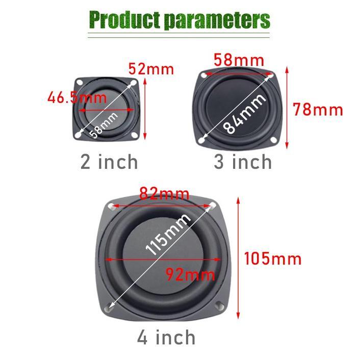 Passive Bass Radiator 2 inch 3 inch 4 inch Membran Woofer Subwoofer