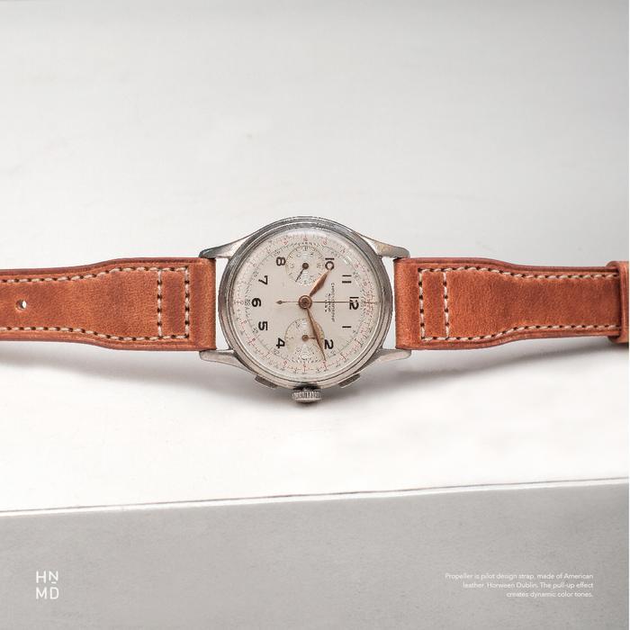 Propeller - Pilot / Aviator Handmade Watch Strap Horween Premium Leather - 07.2026