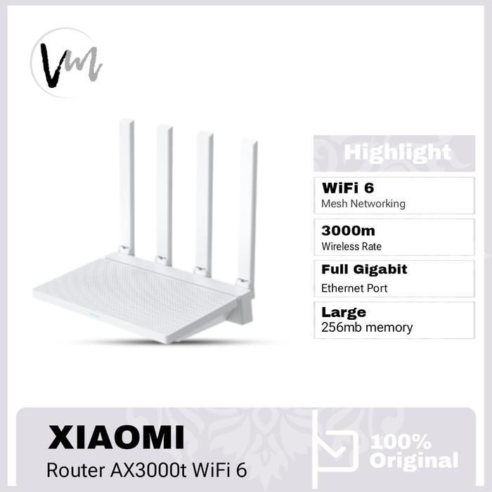 Xiaomi Router AX3000T WiFi 6 AX3000 3000Mbps Mesh NFC 4 Gigabit Port