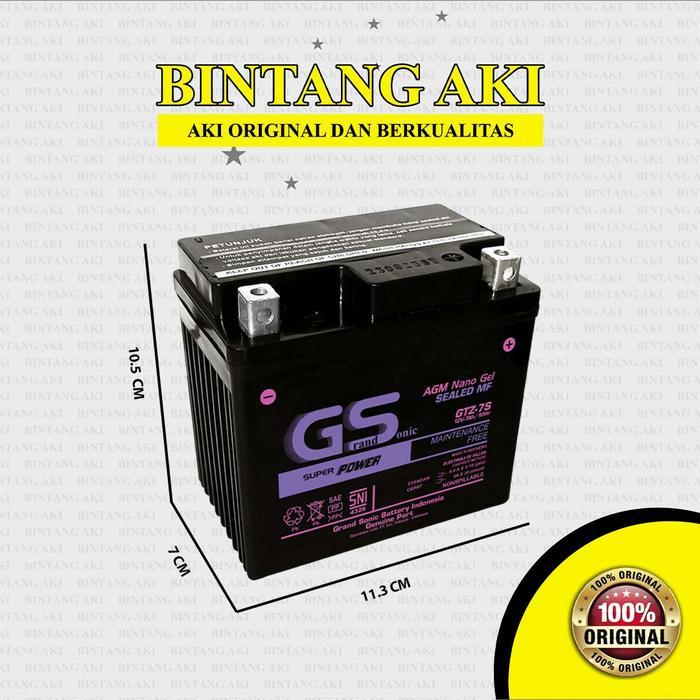Aki NMAX Old NMAX New GTZ7S Accu Kering Motor Motorcycle