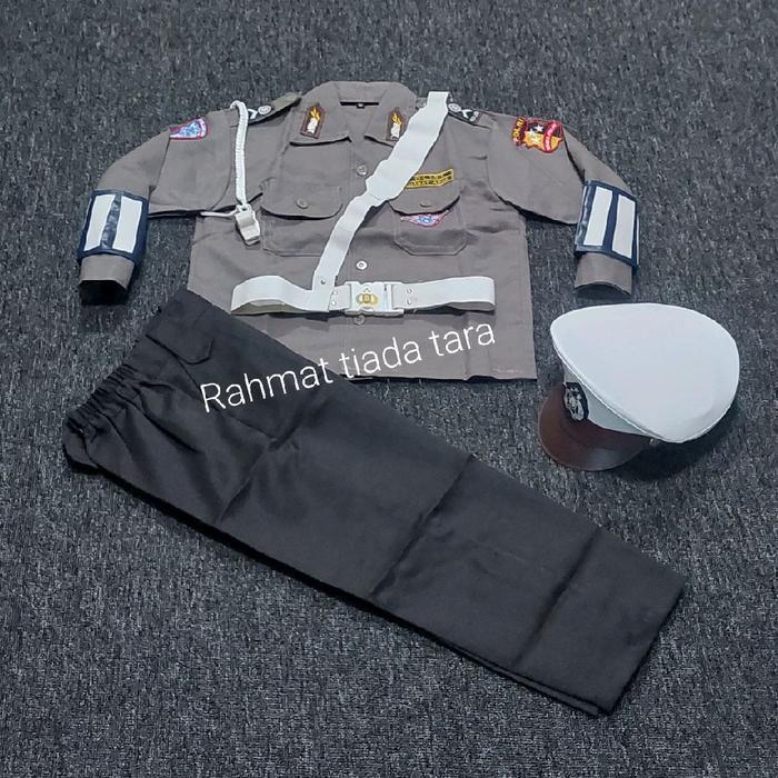 SERAGAM POLISI lalu lintas ANAK/KOSTUM ANAK PROFESI POLISI lalu lintas/BAJU KARNAVAL POLISI lalu