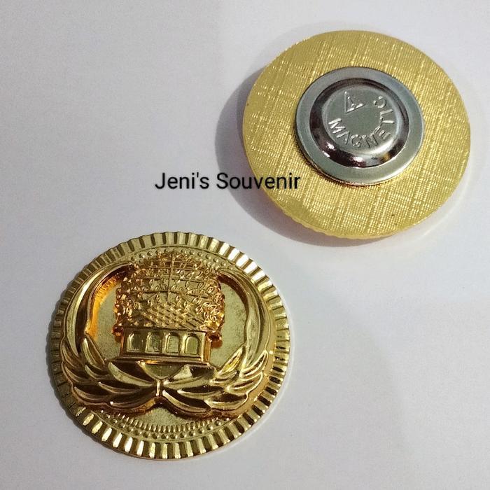 Pin Korpri Model Tumpuk Bulat 3 Cm - Bros Korpri - Lencana Korpri Bros Magnet