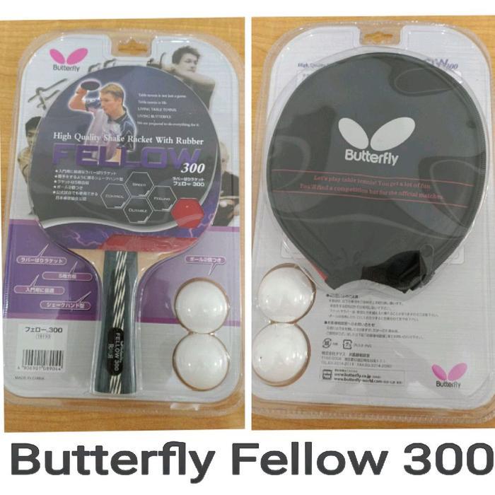 Bat tenis meja bet pingpong Butterfly Fellow 300