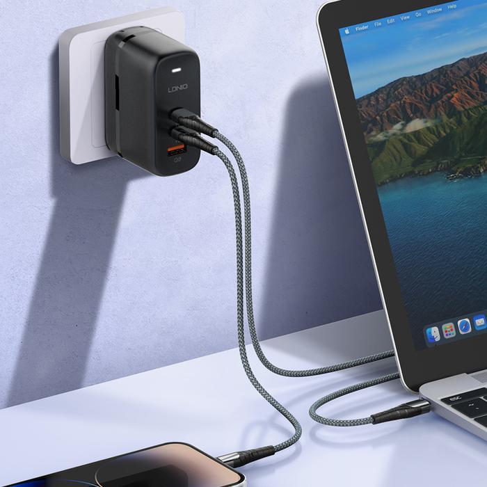 Ldnio Travel Charger Adapter Q366 Q367 65W Gan Tech Super Fast Charger Adaptor