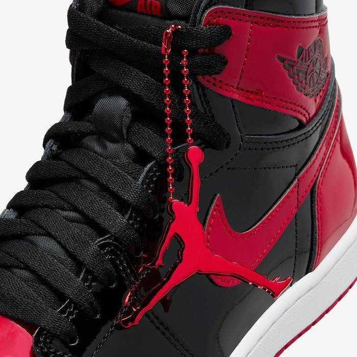 AIR JORDAN 1 HIGH OG BRED PATENT LEATHER (MID LOW REVERSE BANNED BLACK