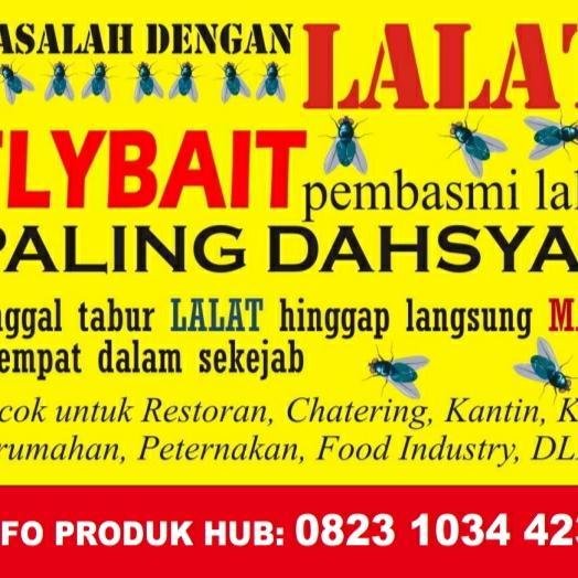 pembasmi racun lalat tabur obat racun lalat fly bait isi 800gr