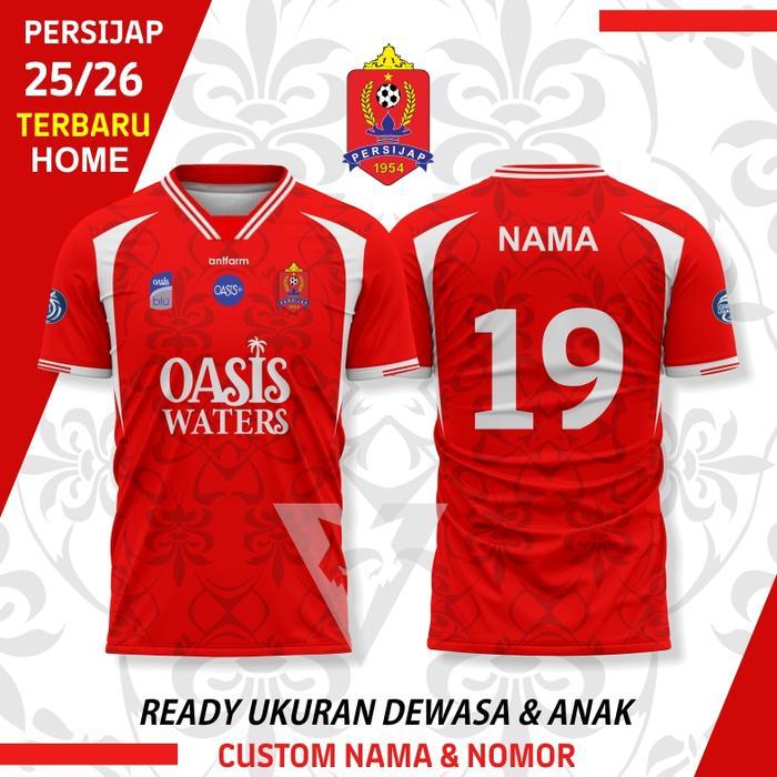 Diskon Jersey Persijap Terbaru 2025/26 Premium Gratis Nama & Nomor Ukuran Dewasa & Anak Original