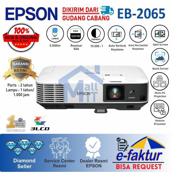 PROYEKTOR EPSON EB-2065 EB2065 2065 3LCD XGA 5500 Lumens Resmi