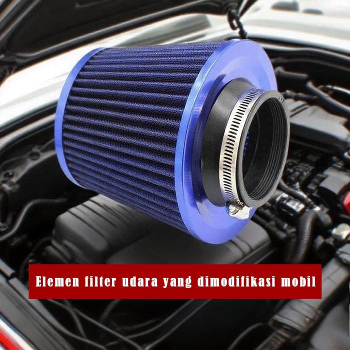Promo Filter Karbu Racing Universal 3 Inch 76Mm Open Air Filter Motor Open Filter Udara Mobil