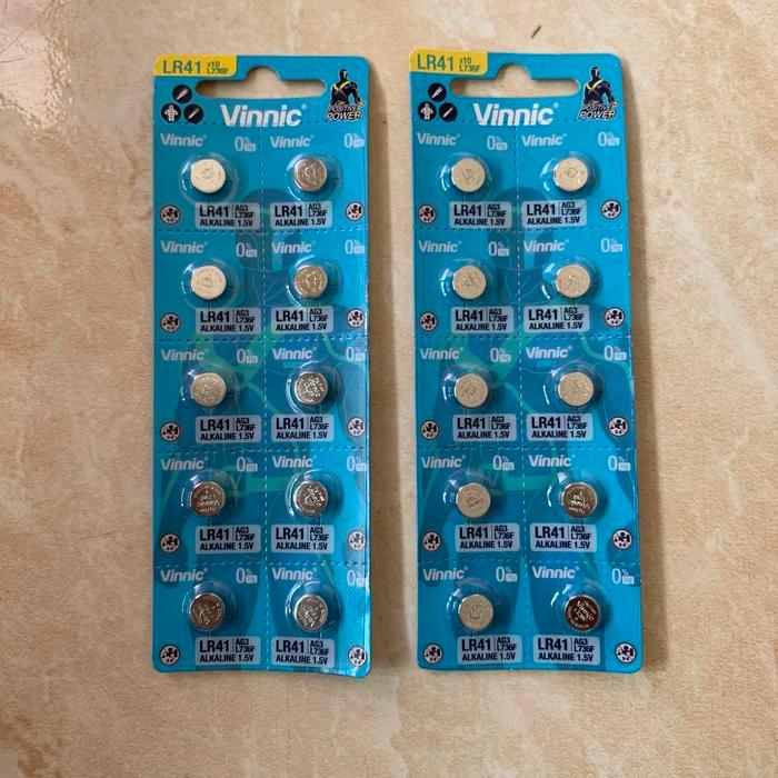 "New" BATERAI VINNIC L736F / AG 3 /L 736 / LR 41 ORIGINAL HARGA PERLEMBAR