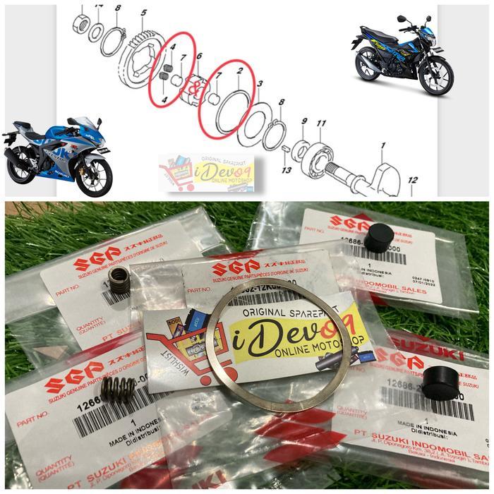 Ring Karet Damper Per Crankshaft Balancer Satria Fu Injeksi Gsx R S