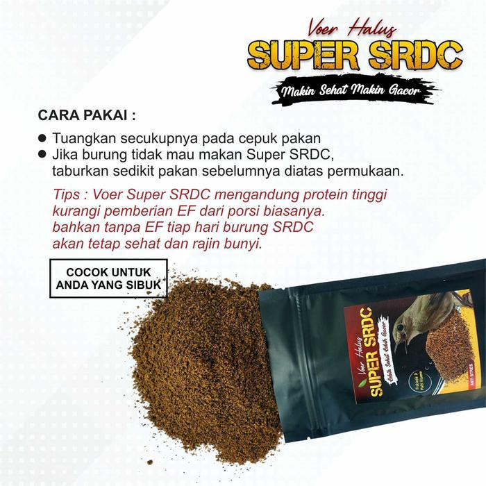 SUPER SRDC VOER PAKAN BURUNG SRDC AGAR MAKIN SEHAT DAN MAKIN GACOR