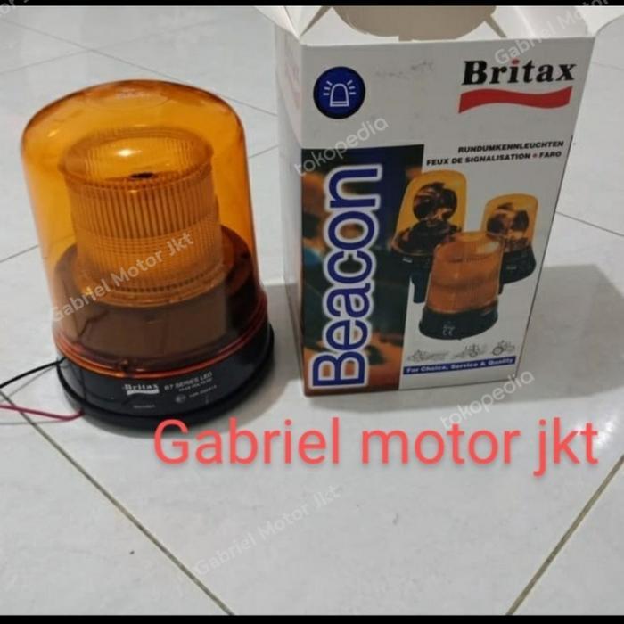 Lampu Rotary Britax Led 24Volt 2 Corong Kedip Flash