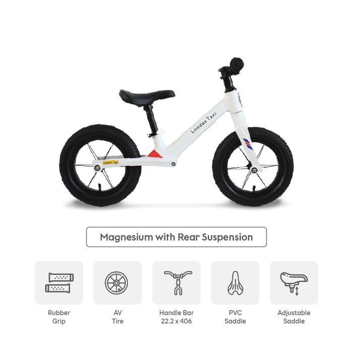 Sepeda Anak London Taxi Balance Bike PRO - Pearl White