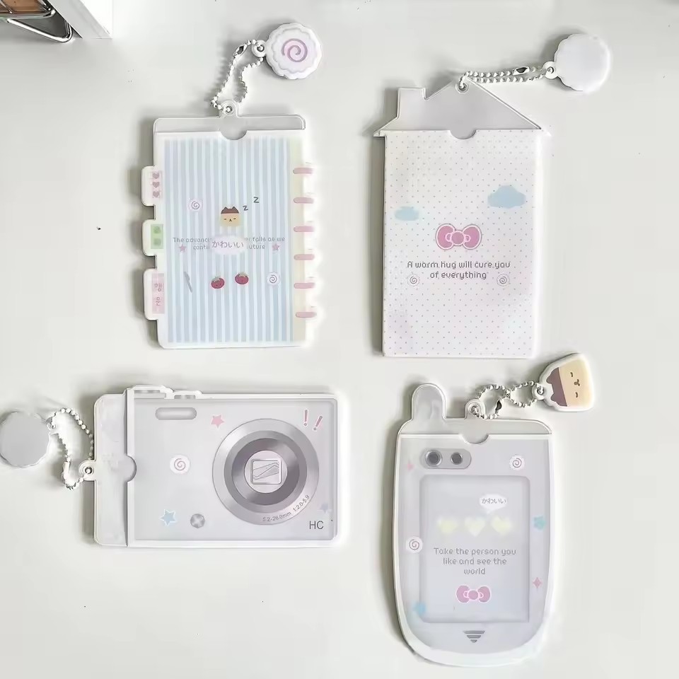 Cartoon Photocard Holder Camera Mobile Phone Shaped Idol Photocard Binder 3Inch Photo Storage Case