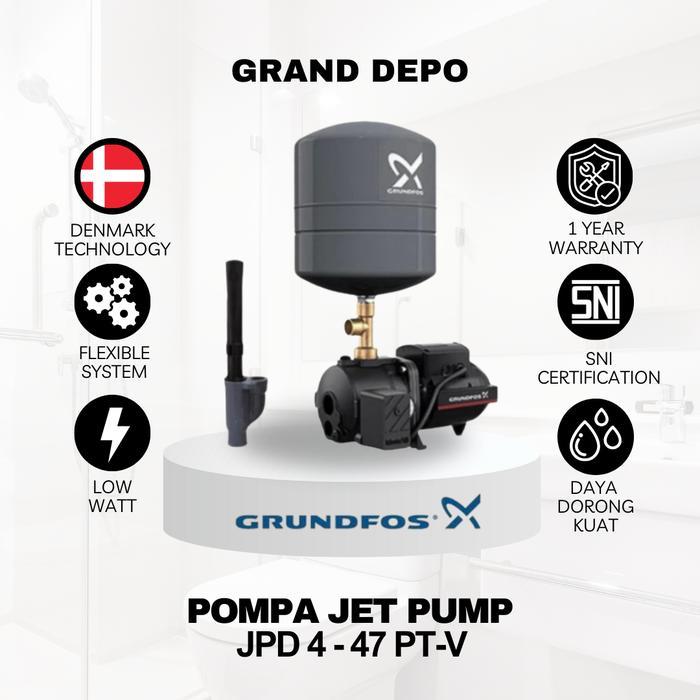 Ready New Pompa Air Sumur Dalam Jet Pump JPD 4-47 PT-V Grundfos / Pompa Jet Pump Grundfos