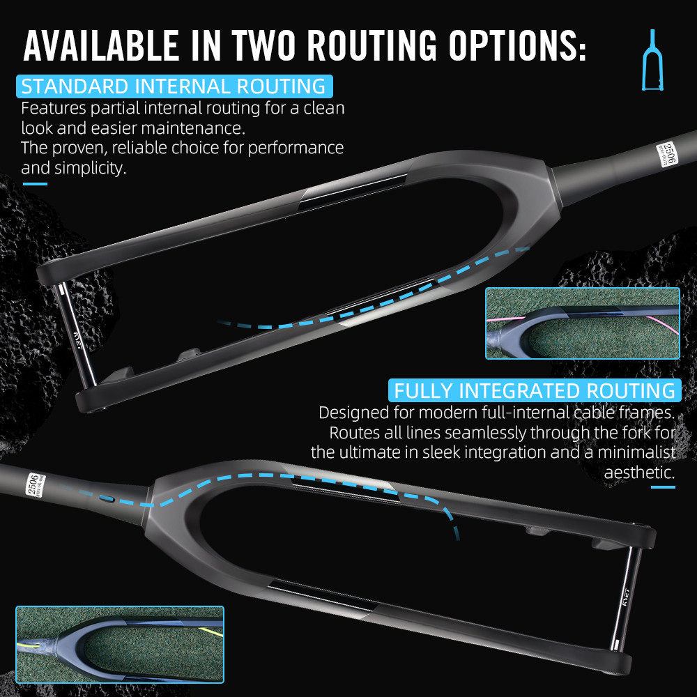2025 MTB Fork 29er Thru Axle 15x110mm Ultralight arbon Mountain Forks 120mm Travel Mount Dis Brake
