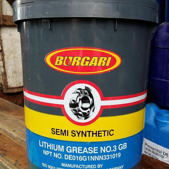 Burgari Lithium Hi-Temp Grease No.3 Gb 15Kg