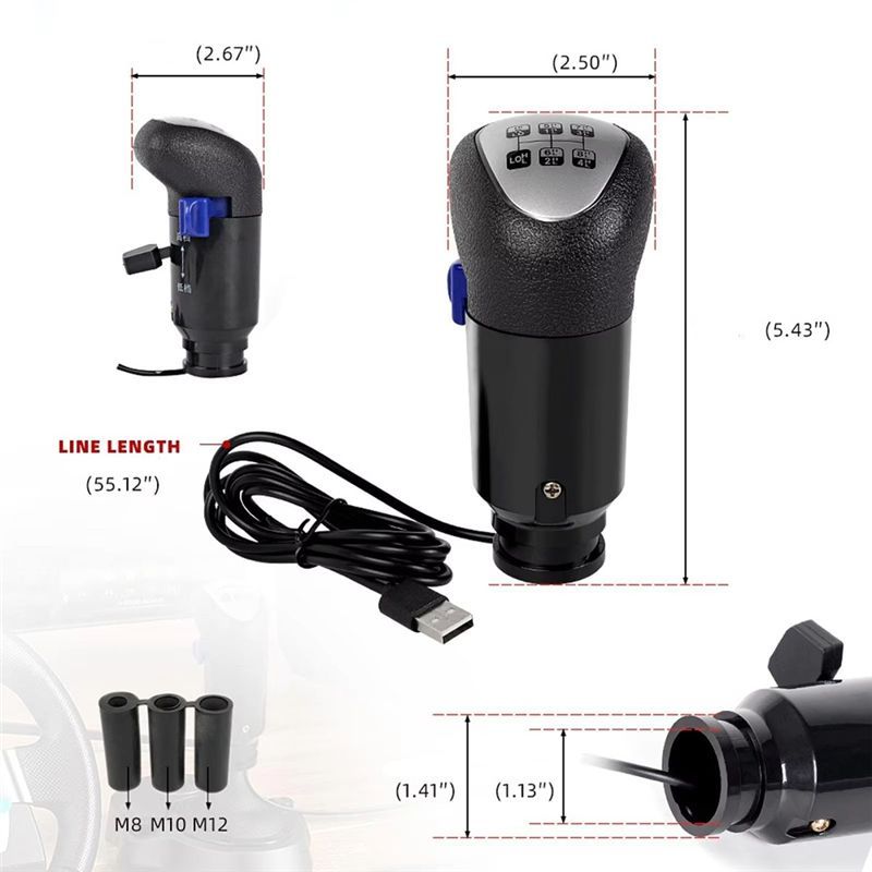SB-USB TRUCK GAME SIMULATOR SHIFTER GEAR SHIFT KNOB USB SIMULATOR SHIFTER G29 USB SIMULATOR SHIFTER