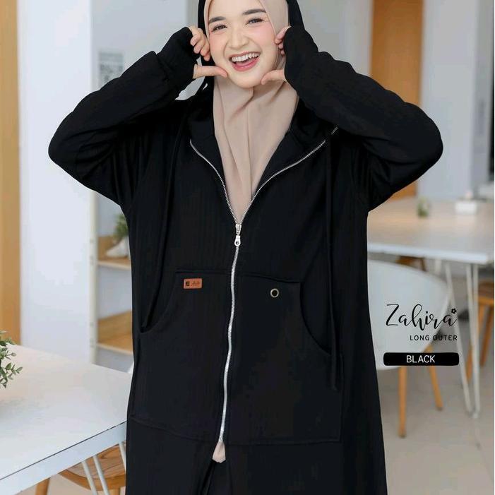 Zahira by alietha long outer syari muslimah