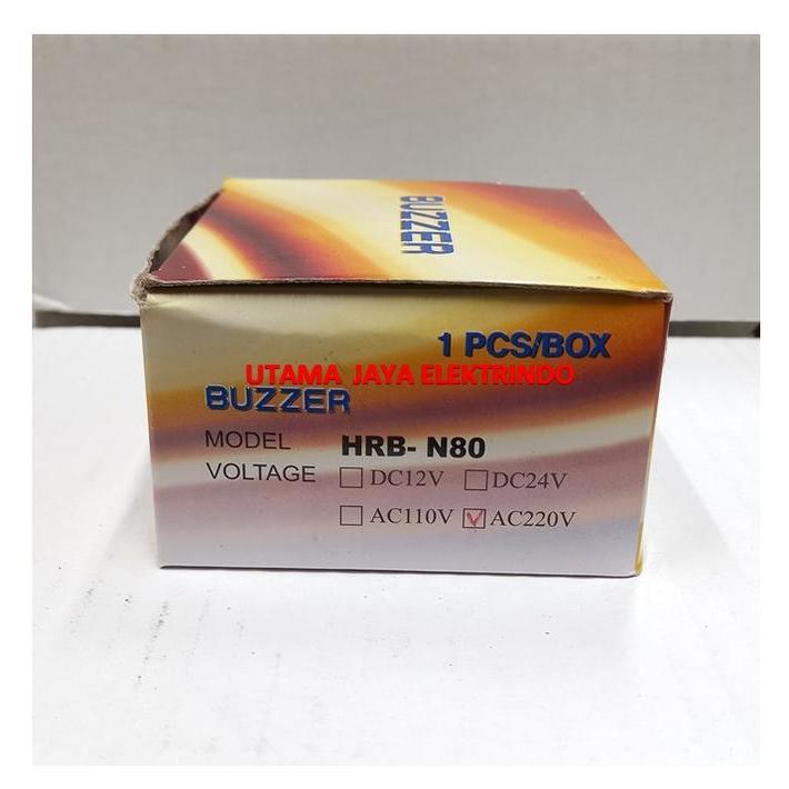 Panel Buzzer/Alarm HRB-N80 65mm 220VAC AC220 Alarm Buzzer HRB Shemsco