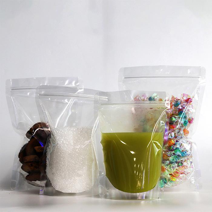 Terbaru Standing Pouch Bening Plastik Klip Ziplock Makanan Ziplock Plastik Klip Makanan Clear Zipper