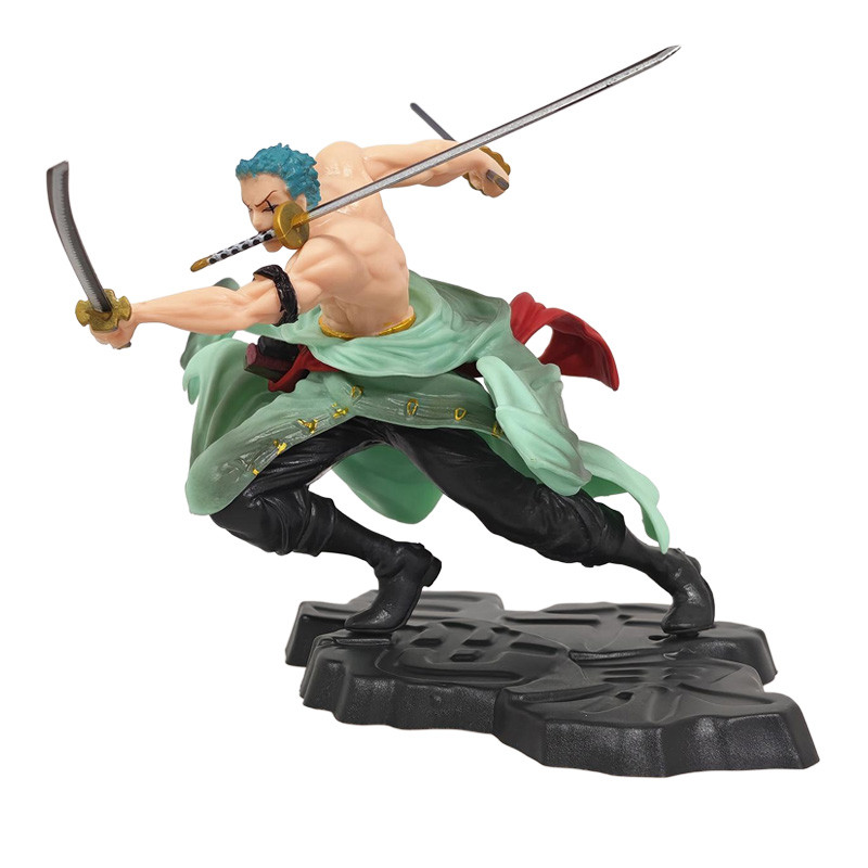 Anime Figure One Piece Luffy Roronoa Zoro Three-Blade Sa-Maximum Manga Statue PVC Action Collection