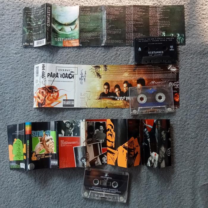 Promo Kaset Pita - Transs - Blink 182 - The Sketchbook - Disturbed - Sum 41 - Papa Roach Terlaris