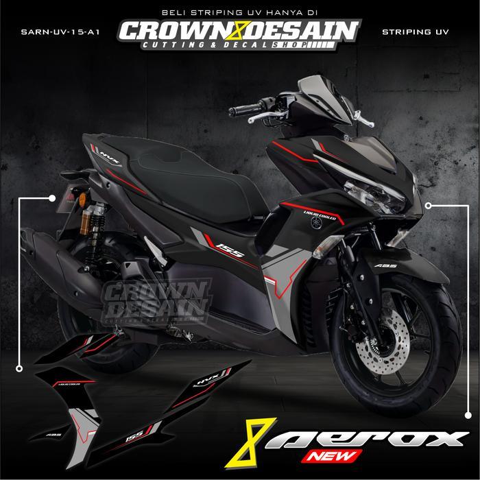 Striping Aerox 155 New Connected Lis Original Transparan - Decal Striping Lis Aerox 155 New /Aerox