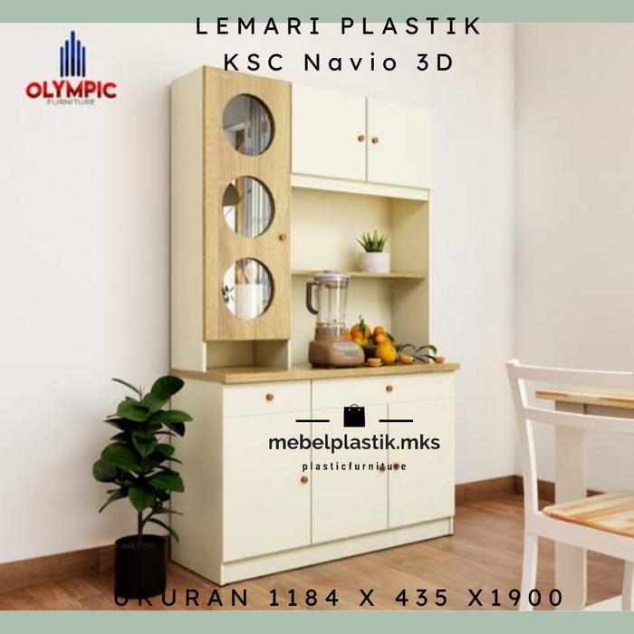 Lemari Set Rak Dapur Kitchen KSC Navio 3D Olympic