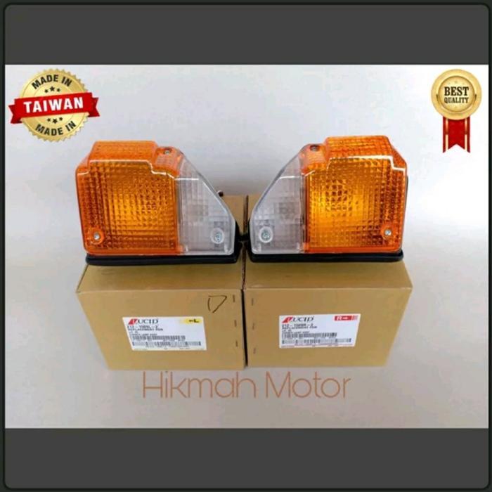 Sepasang Lampu Sen Sein Depan Toyota Hardtop Fj40 Bj40 Fj70 Hitam