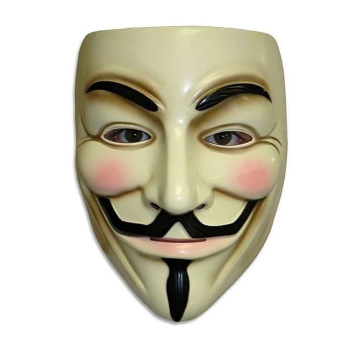 Vendetta Mask Topeng Vendeta Topeng Halloween Anonymous Topeng Seram Plastik