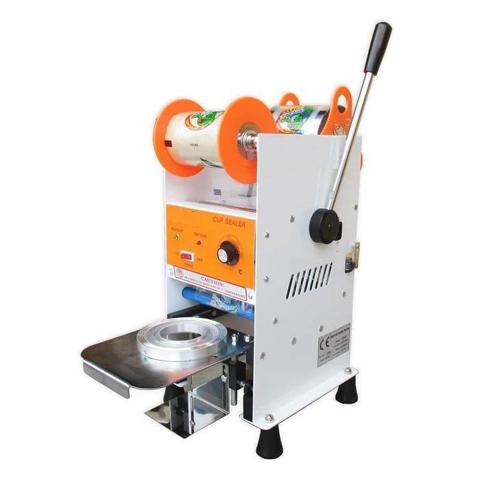 Mesin Cup Sealer Semi Otomatis / Auto Roll Press Gelas Minuman
