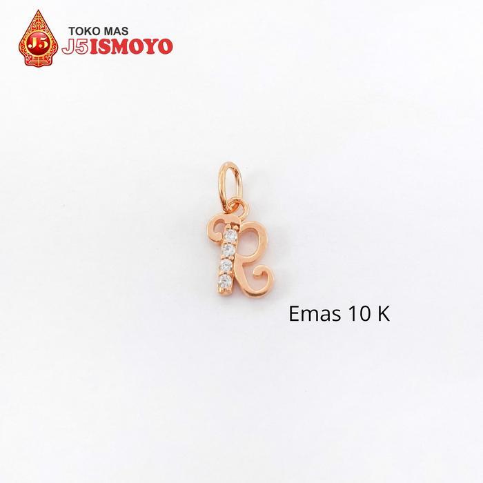Liontin Emas Mas Model Huruf J5 Ismoyo