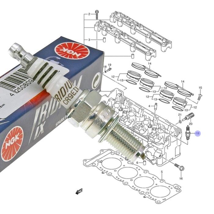 Busi Suzuki Gsx-R 1000 Gsx1000 Ngk Iridium Ix
