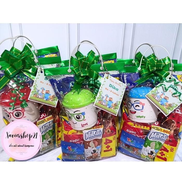 dvb6 Paket Snack Ultah + Gelas Karakter (Free Card)