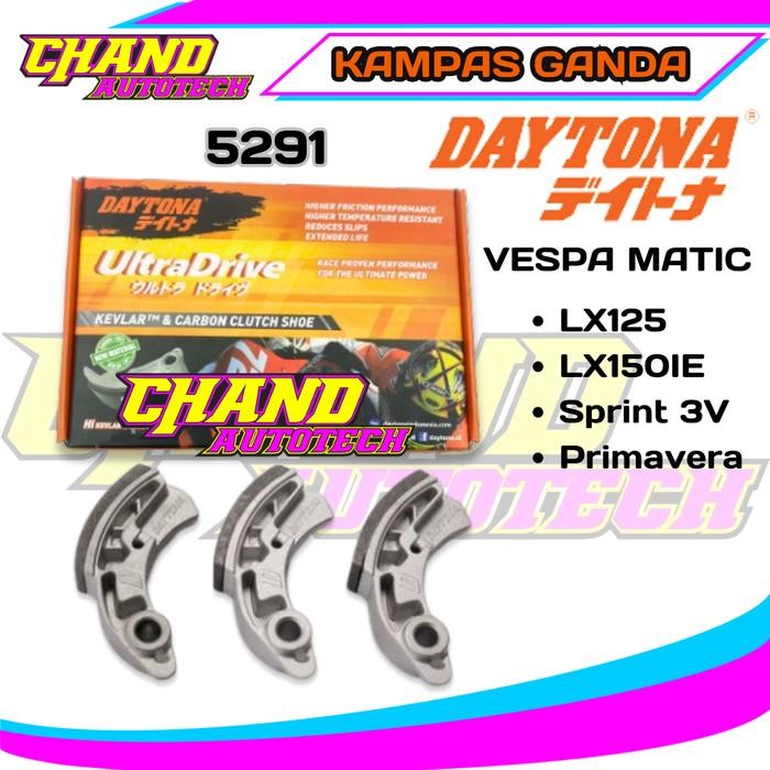 Kampas Ganda Daytona Vespa Matic Lx125 Lx150Ie Sprint 3V Primavera (5291) Kampas Ganda Vespa Daytona