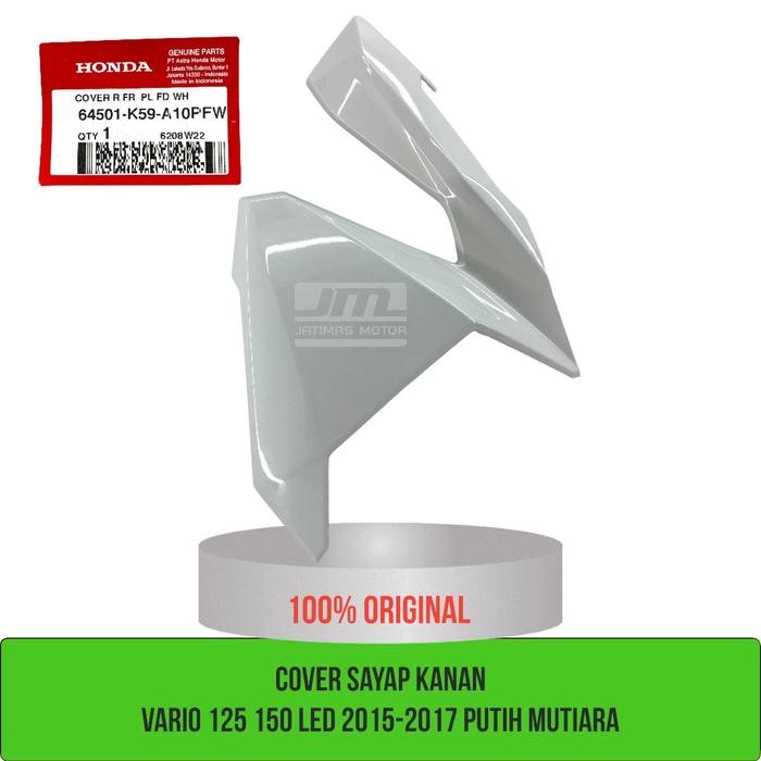 Cover Sayap Vario 125 150 Led 2015-2017 Putih Mutiara 64501-K59-A10Pfw 64601-K59-A10Pfw