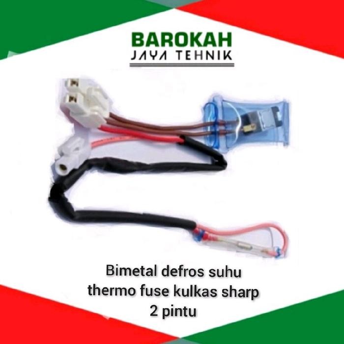 Ready Bimetal defrost suhu Thermo fuse kulkas Sharp 2 pintu