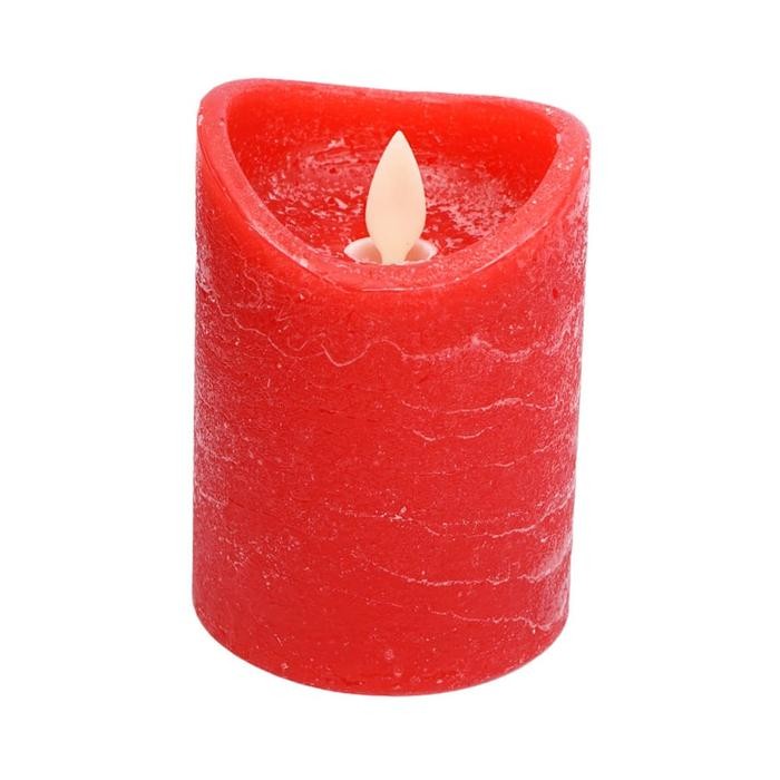 NOELLE 10 CM LAMPU LILIN NATAL CHRISTMAS - MERAH