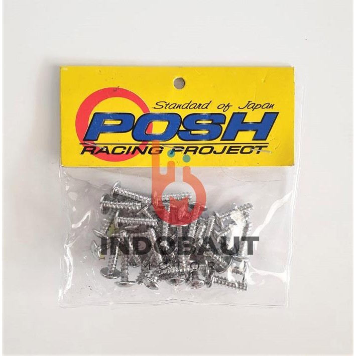 Baut Body Set Honda Vario Beat Obeng Plus Chrome