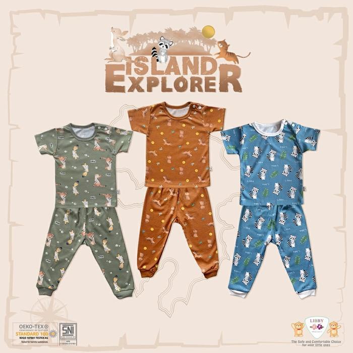 3 stel stelan oblong pendek celana panjang ukuran 2L/xl/xxl Libby prin