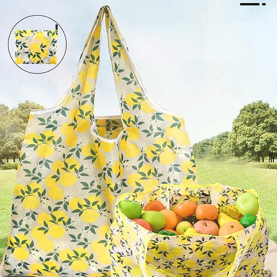 1pcs Foldable Shopping Bags Big Size Multiple Styles Washable Recycle Tote Bag For Supermarket